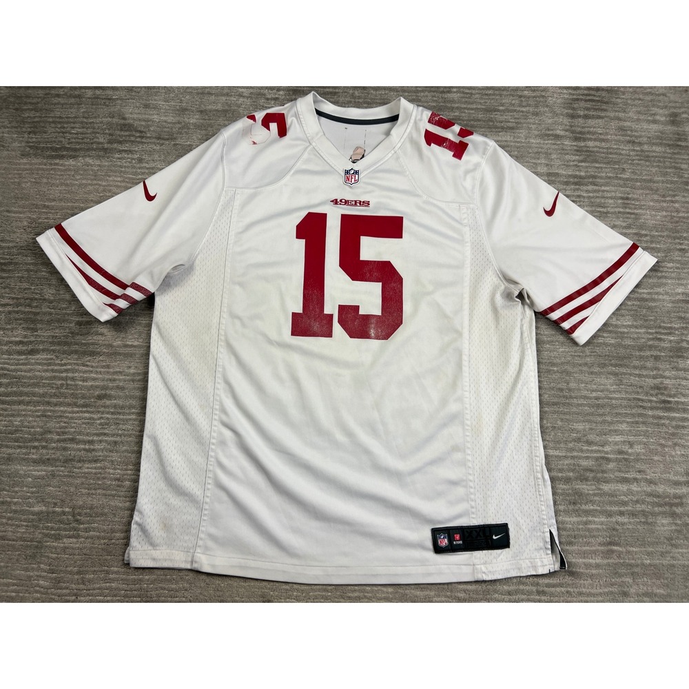 Nike Jersey Mens XXL White San Francisco 49ers Crabtree 15 NFL Football Shirt